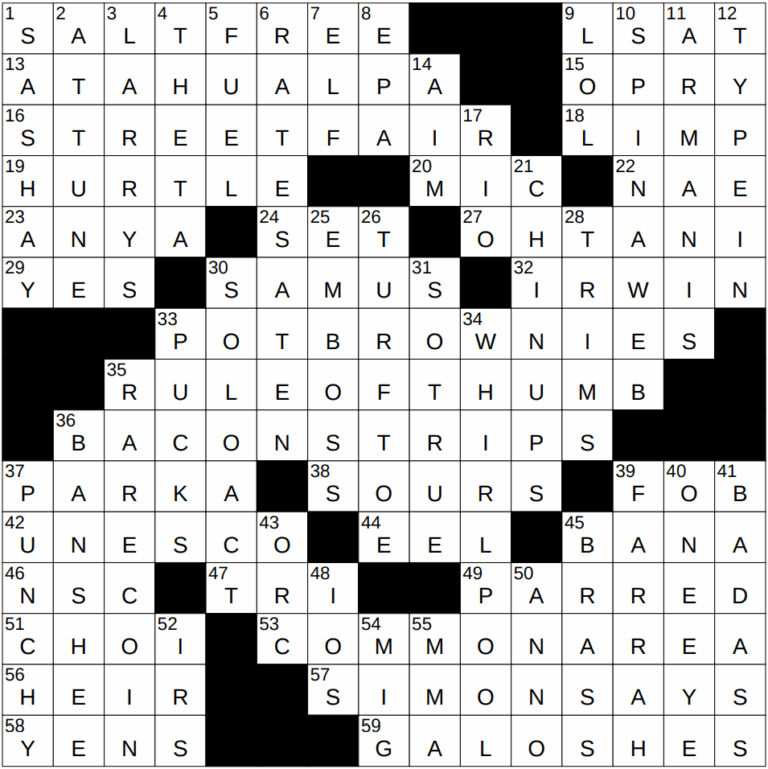 0301 25 NY Times Crossword 1 Mar 25 Saturday NYXCrossword