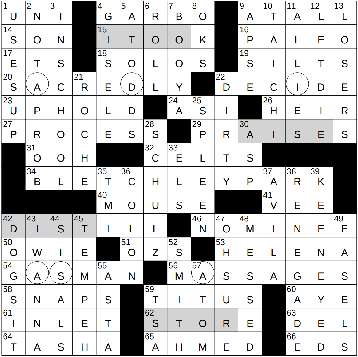 roche lab week 2025 crossword