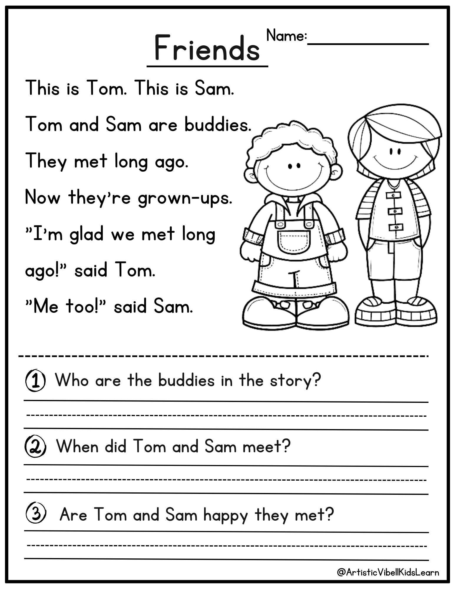 1st grade ela worksheets