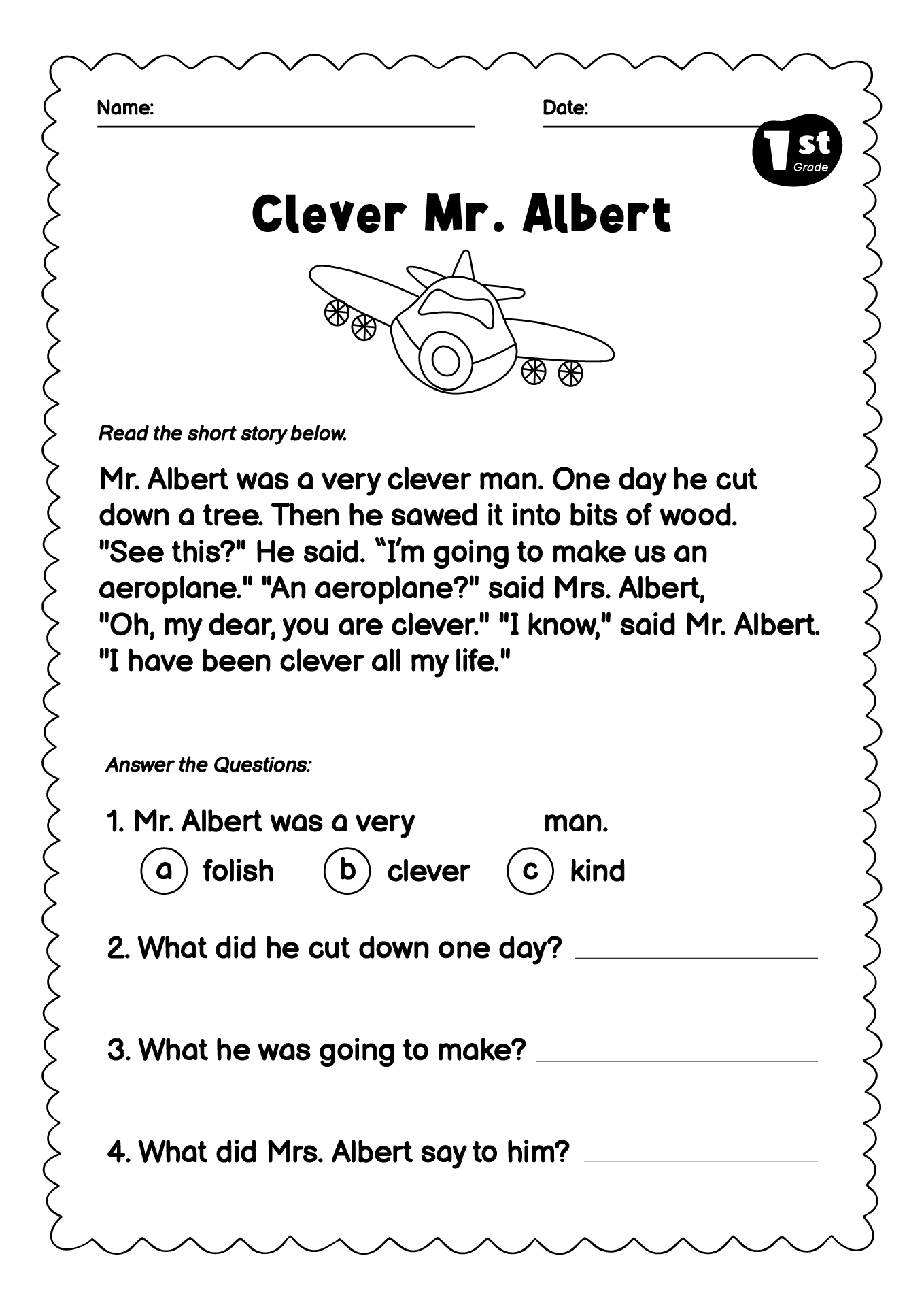 first grade reading comprehension worksheets first grade reading comprehension worksheets