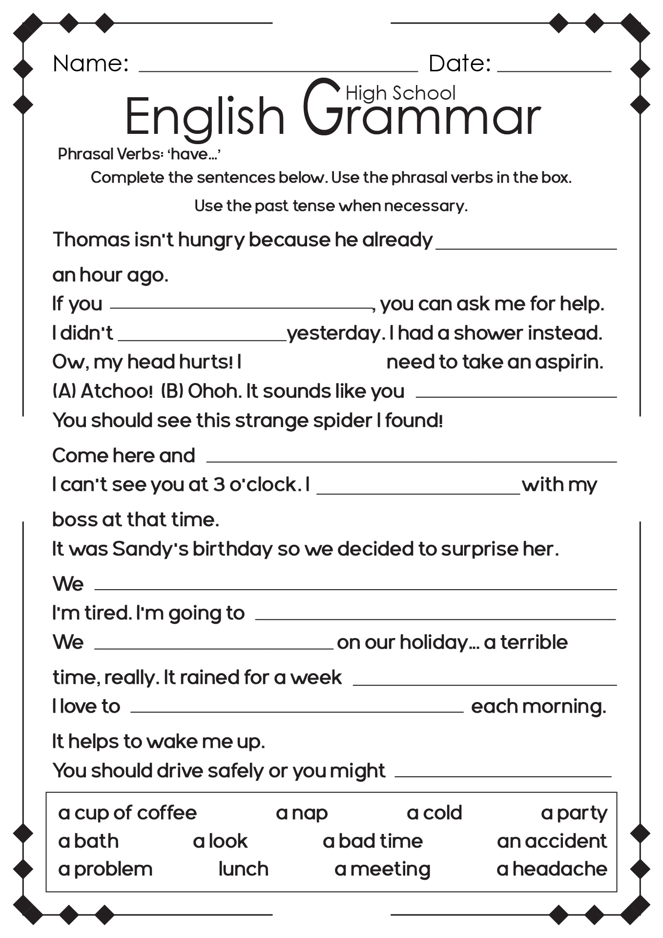 13 High School English Language Arts Worksheets Free PDF At Worksheeto 13 High School English Language Arts Worksheets Free PDF At Worksheeto