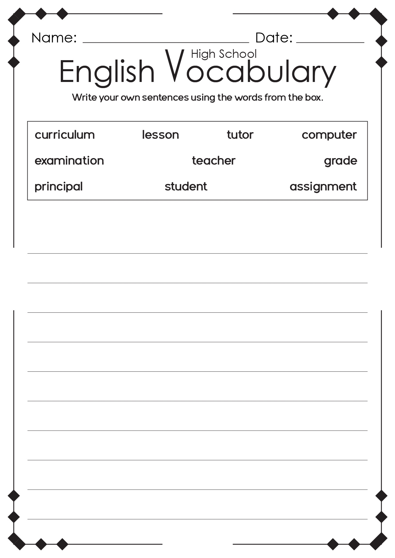 13 High School English Language Arts Worksheets Free PDF At Worksheets Library 13 High School English Language Arts Worksheets Free PDF At Worksheets Library