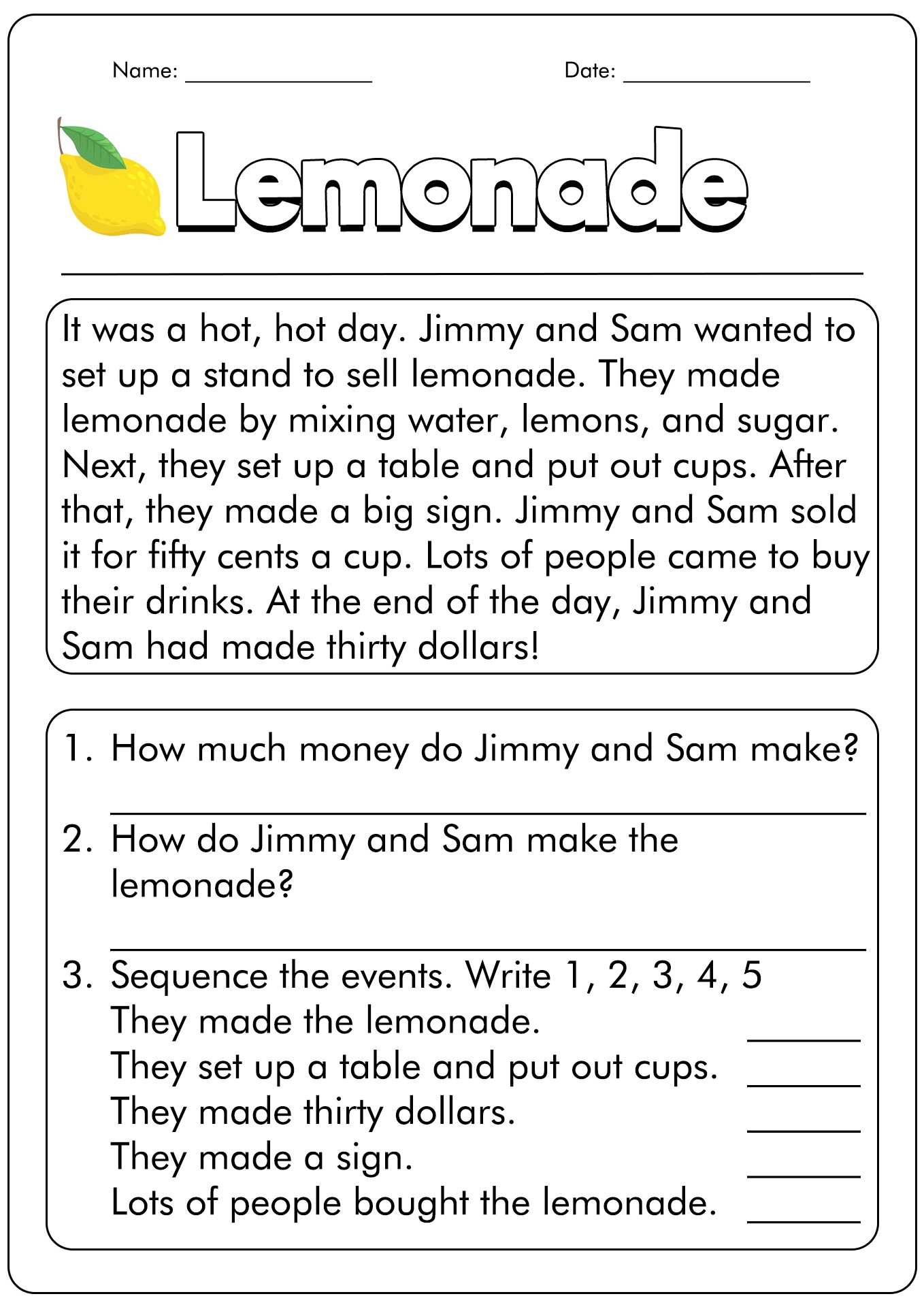 first grade reading worksheets first grade reading worksheets