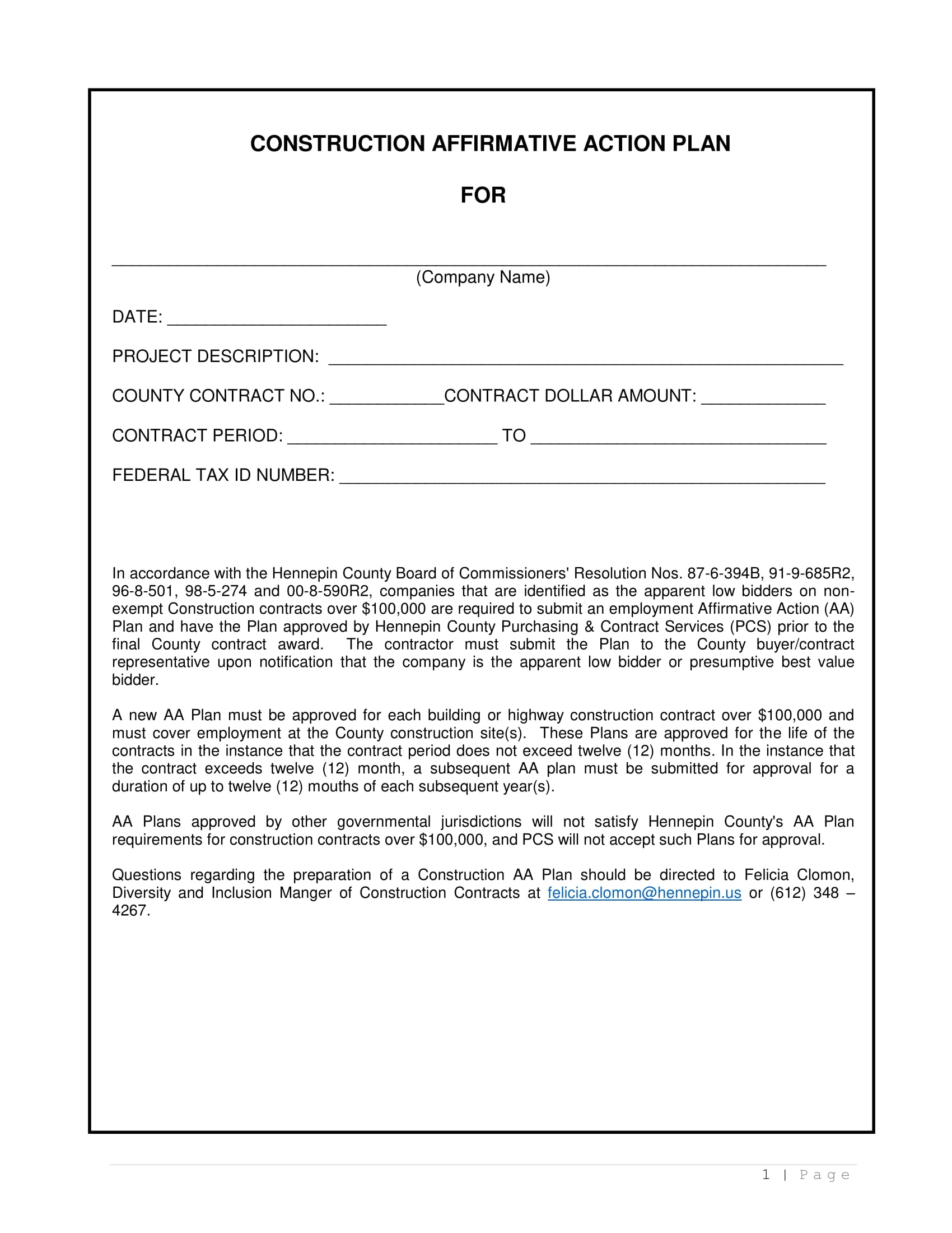 17 Affirmative Action Plan Examples To Download