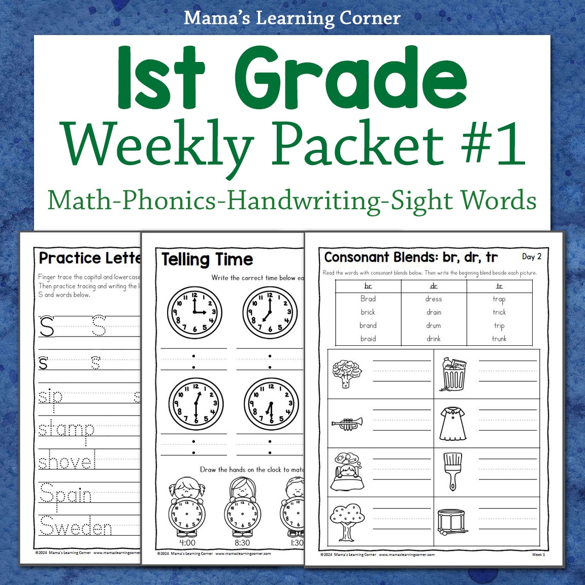 printable worksheets for 1st grade
