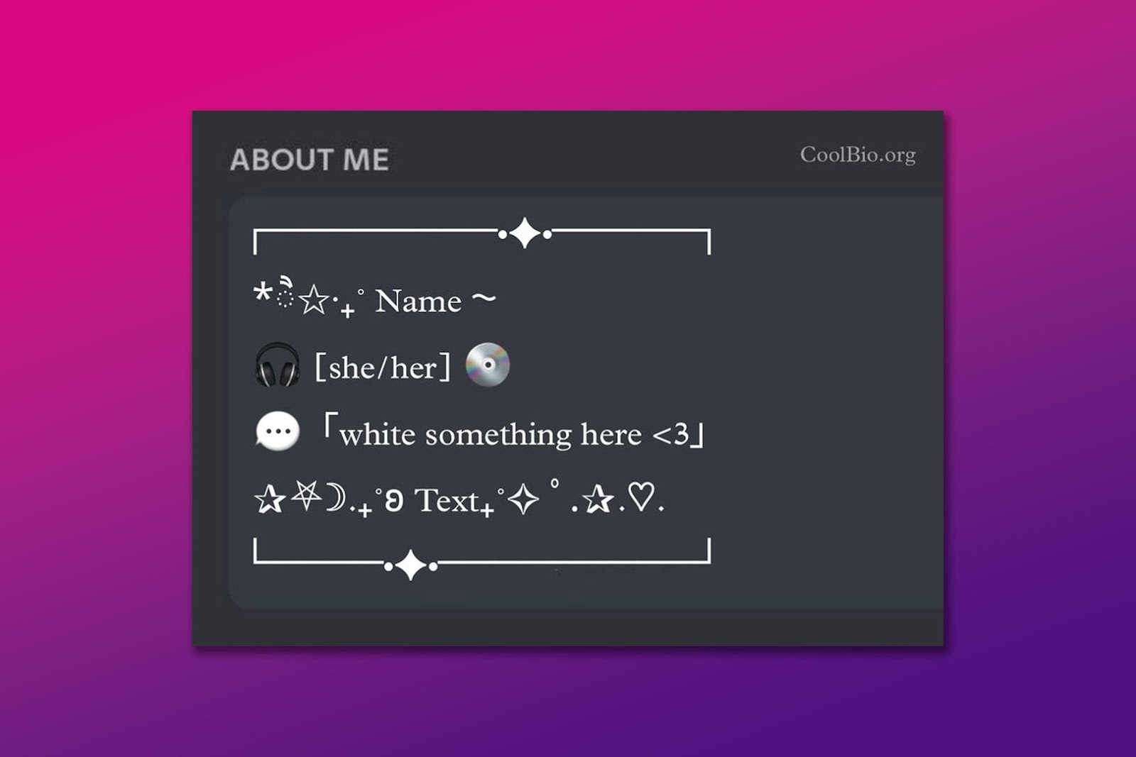 20 Discord Bio Templates Copy Paste Alvaro Trigo s Blog