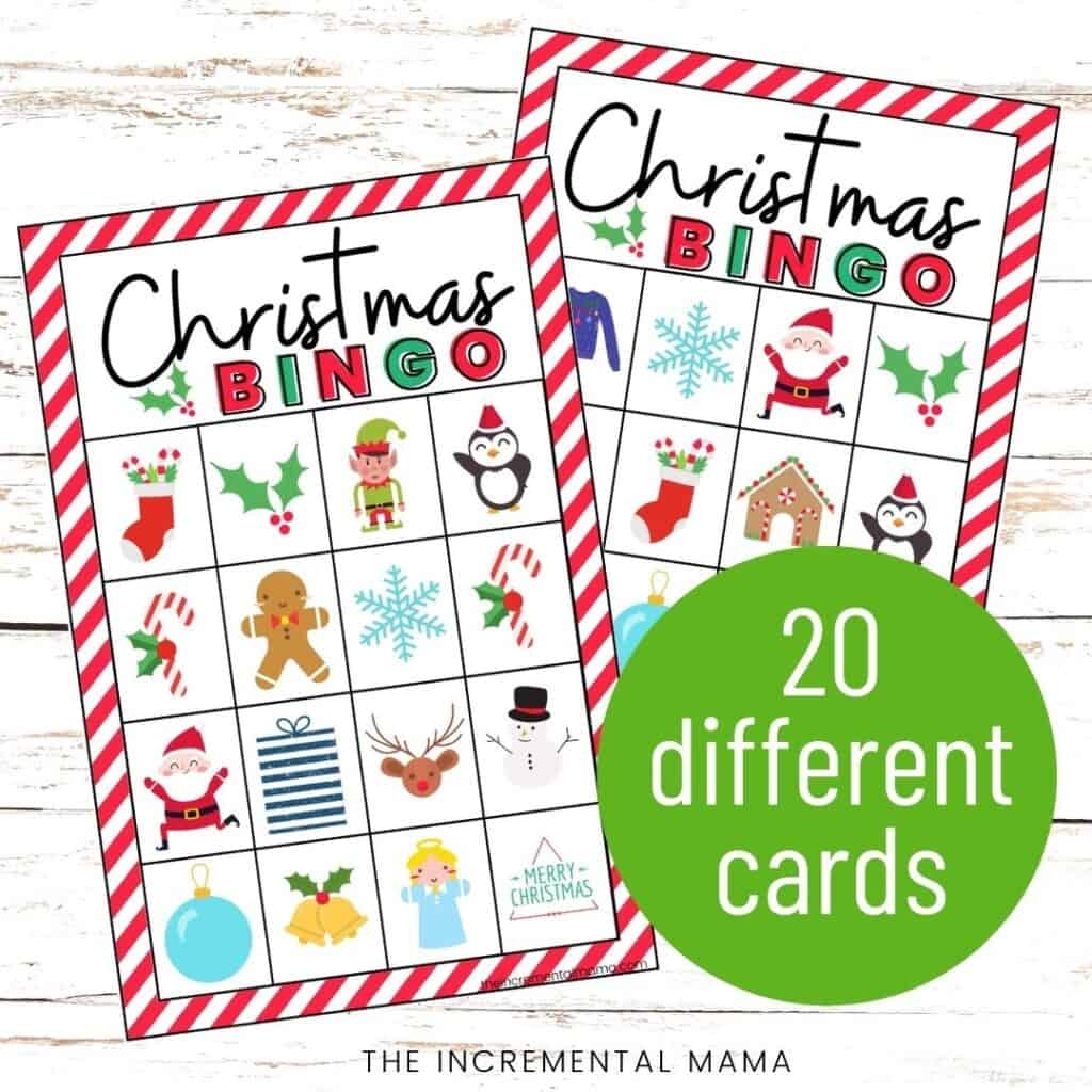 free christmas bingo printable