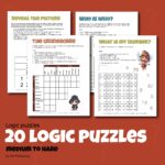 20 LOGIC PUZZLES For Kids Printable Instant Download Pdf In Letter Worksheets Library