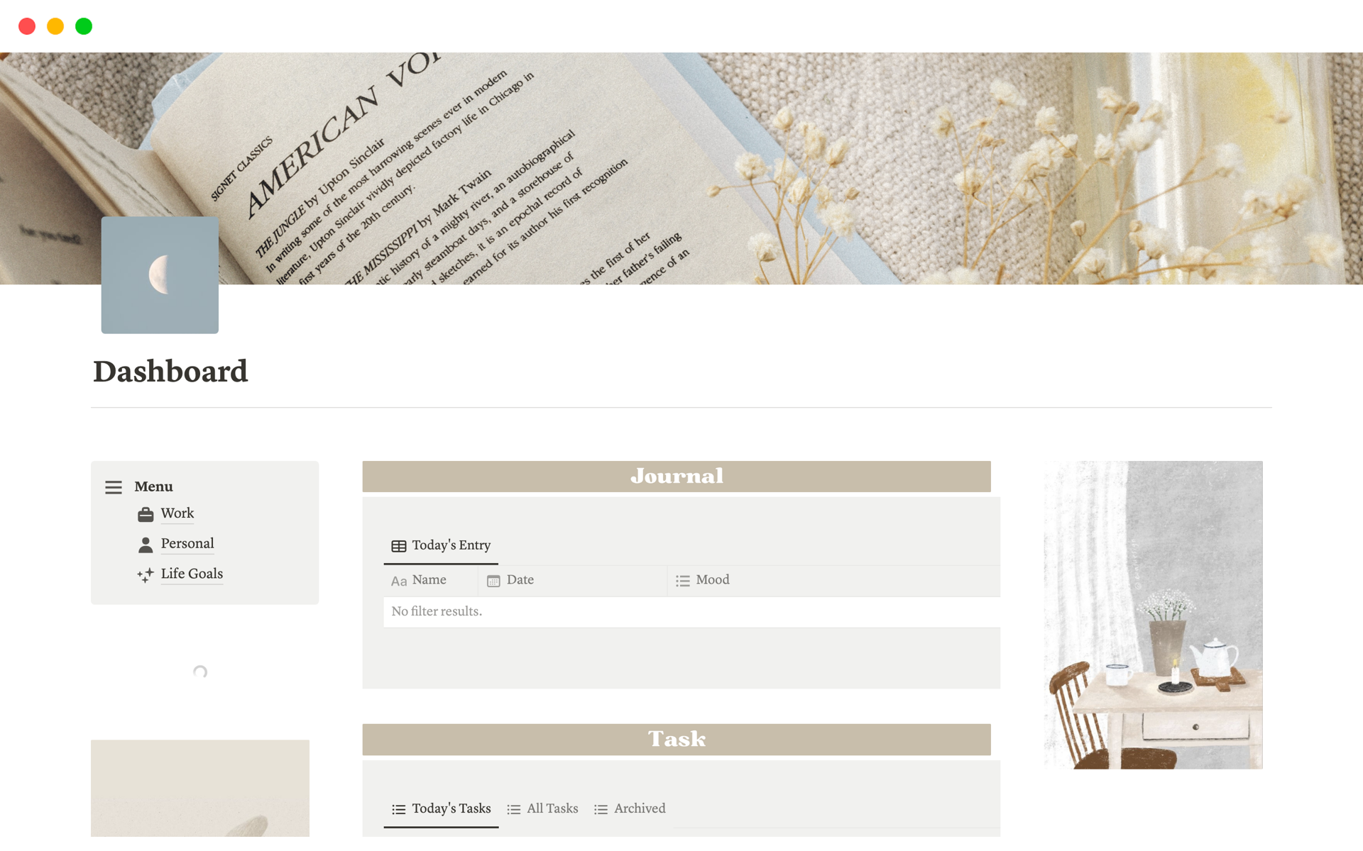 2023 Aesthetic Dashboard Template By Macqiato Notion Marketplace