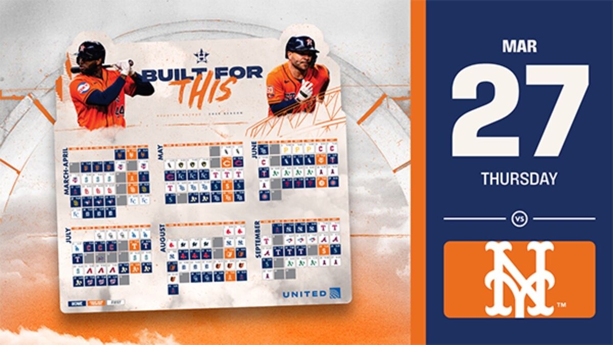 2025 Houston Astros Schedule Magnet SGA 03 27 EBay