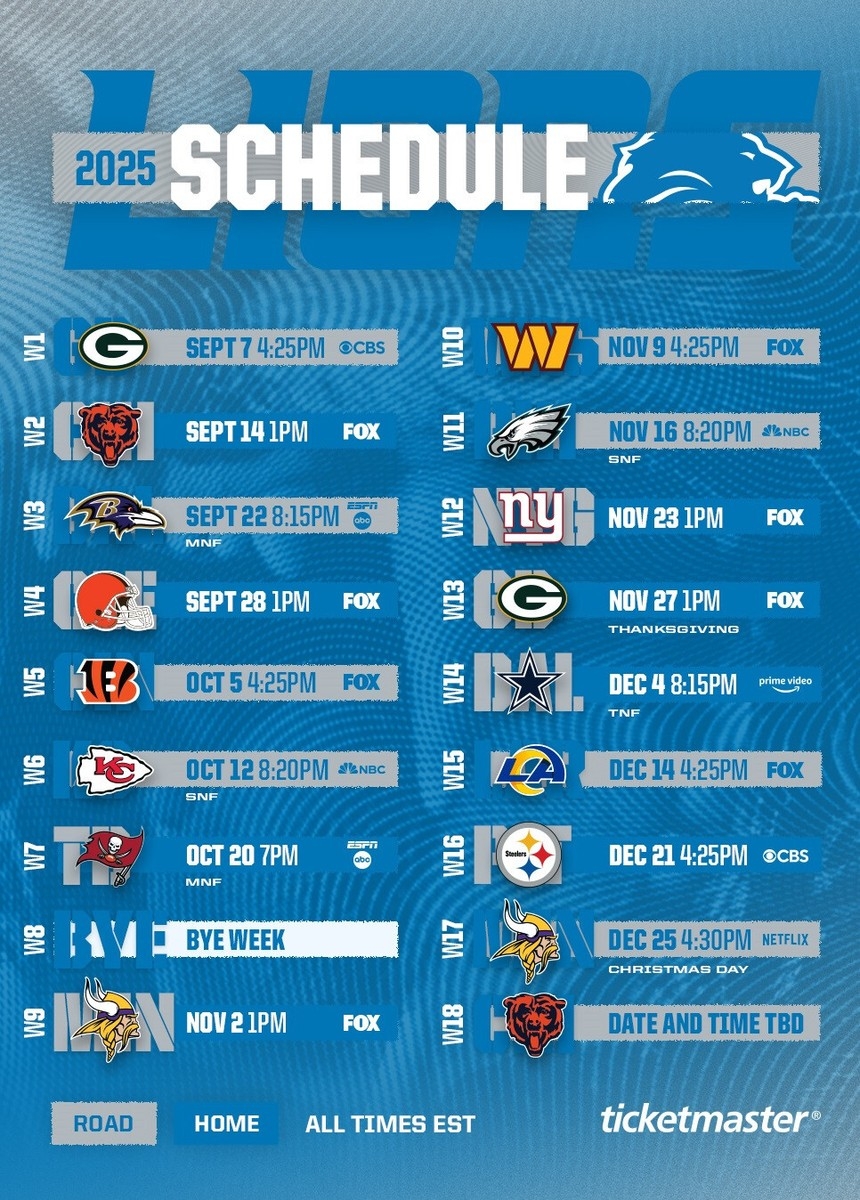 printable nfl schedule 2025