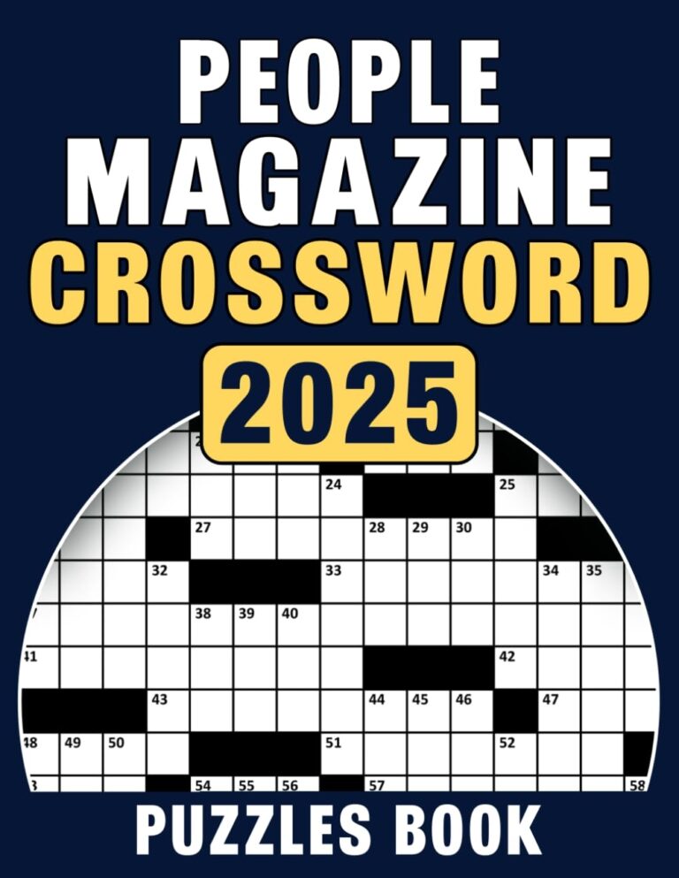 2025 People Magazine Crossword Puzzles Book A Collection Of Classic Puzzles For All Ages Hessel Leone 9798341412958 Amazon Books