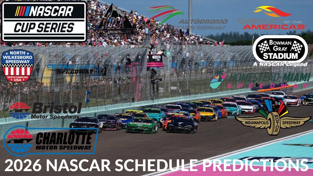 2026 NASCAR Schedule Predictions YouTube