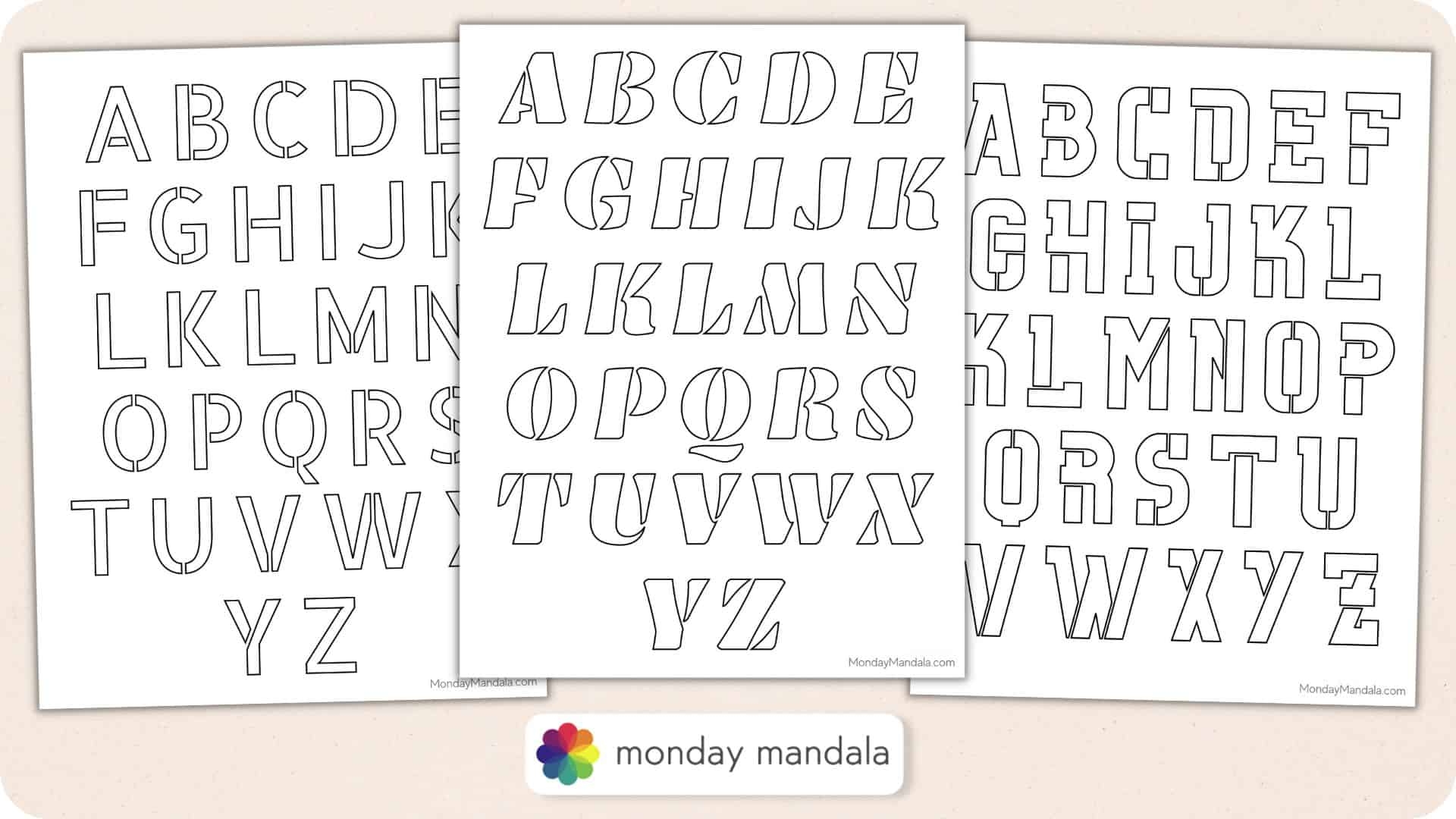 printable stencil letters free