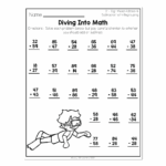 2nd Grade Math Worksheets 2 Digit Mixed Addition And Subtraction With Regrouping Diving Into Math Lucky Little Learners