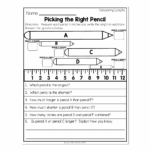 2nd Grade Math Worksheets Measurement Comparing Lengths Picking The Right Pencil Lucky Little Learners