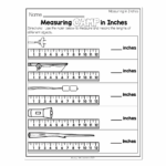 2nd Grade Math Worksheets Measurement Measuring In Inches Measuring Camp In Inches Lucky Little Learners