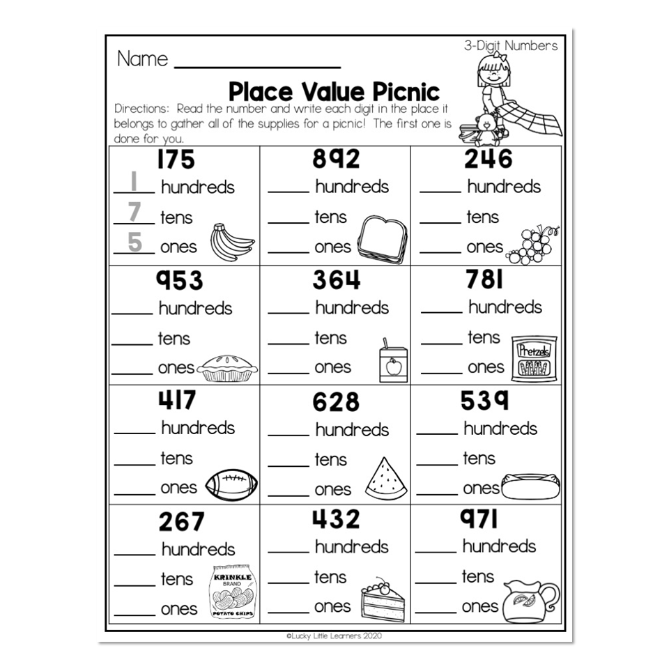 3rd grade place value worksheets