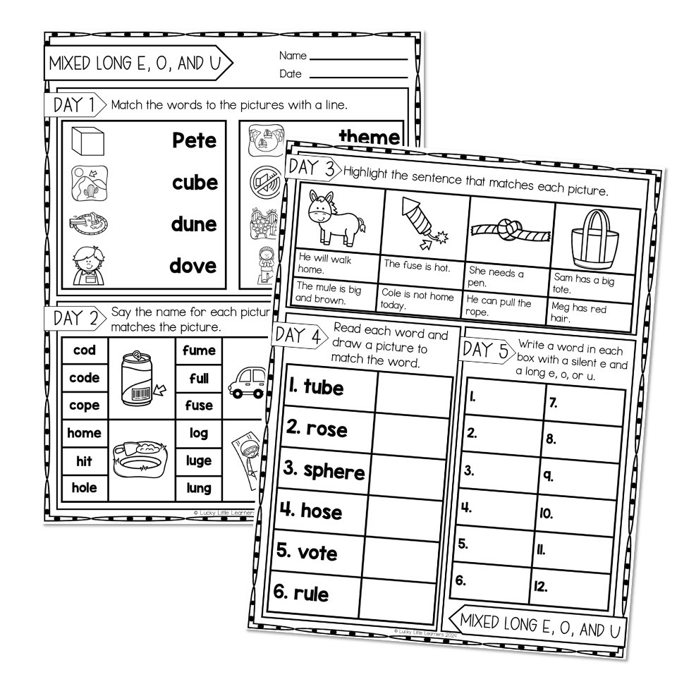 2nd grade phonics worksheets