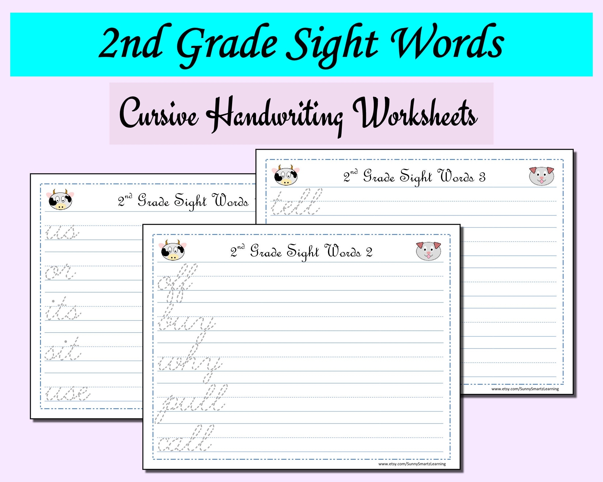 2nd grade handwriting worksheets