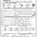 2nd Grade Summer Review Worksheets Printable End Of Year Cumulative Review Before 3rd Grade Morning Work No Prep Etsy