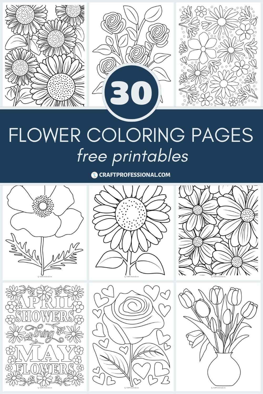 free printables of flowers