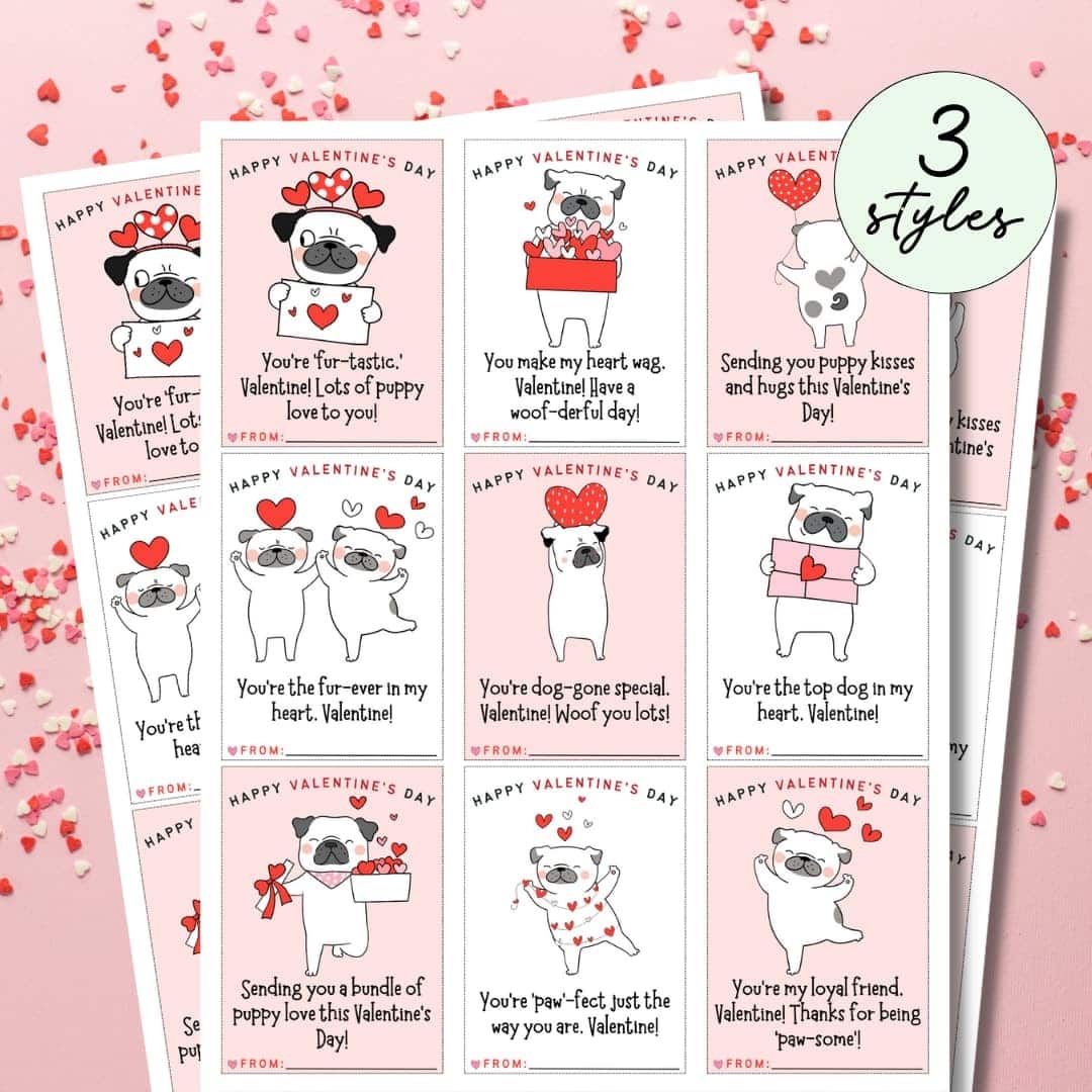 free printable childrens valentines day cards
