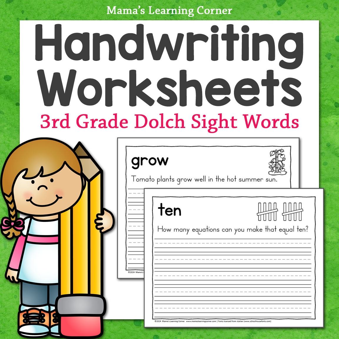 3rd grade writing worksheets