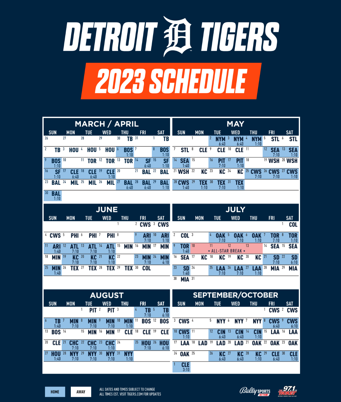 4 Takeaways From Tigers 2023 Schedule Release Mlive