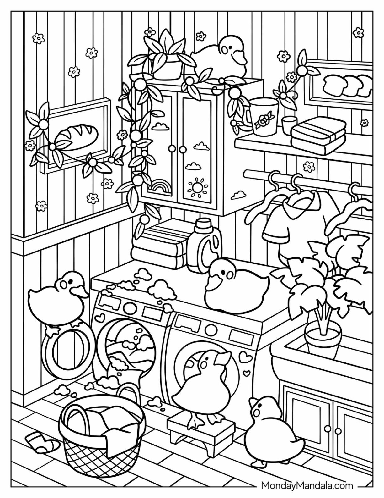 aesthetic coloring pages printable