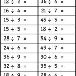 5 Free Math Worksheets Third Grade 3 Division Division Facts 1 To 10 AMP