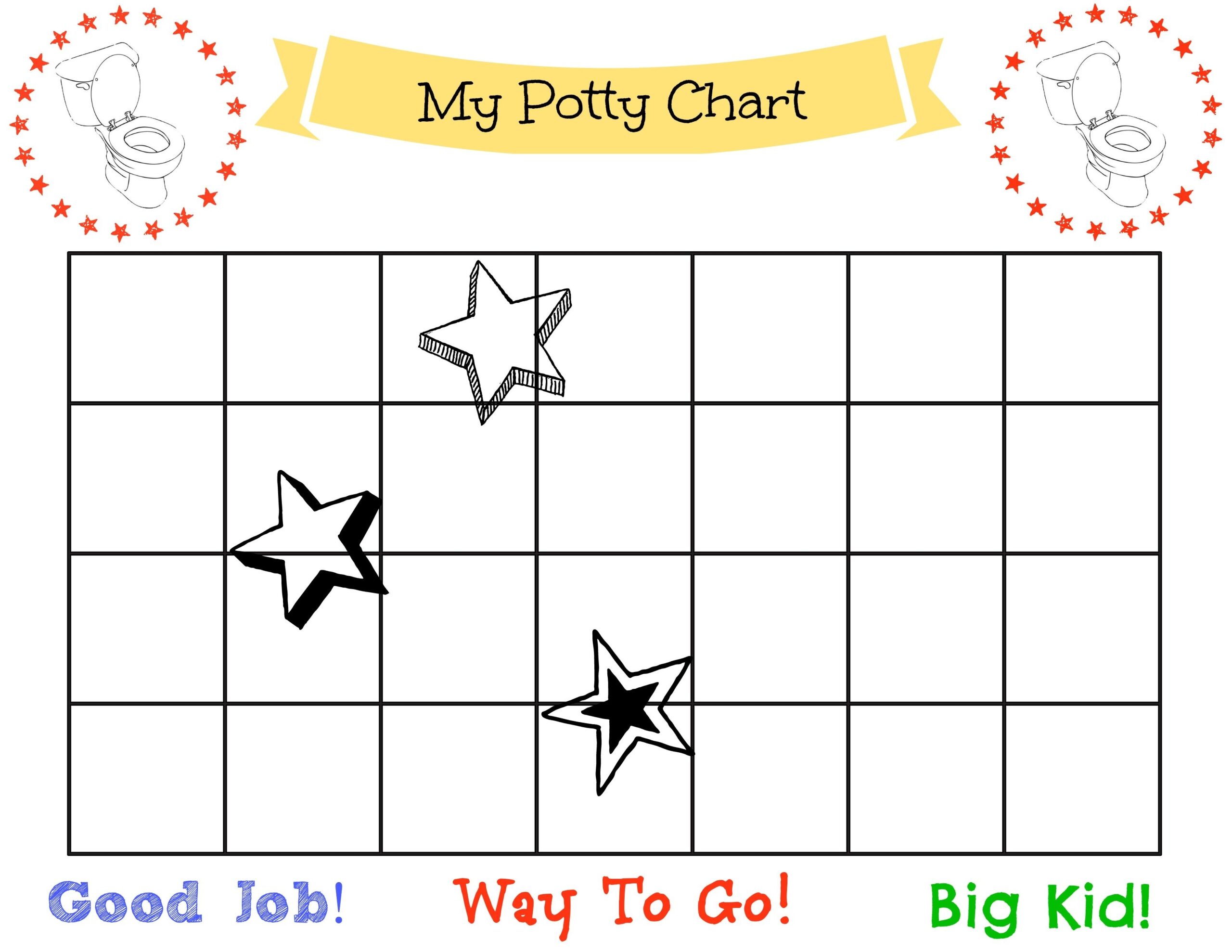 potty chart free printable