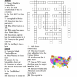 50 States Crossward Puzzle Crossword WordMint
