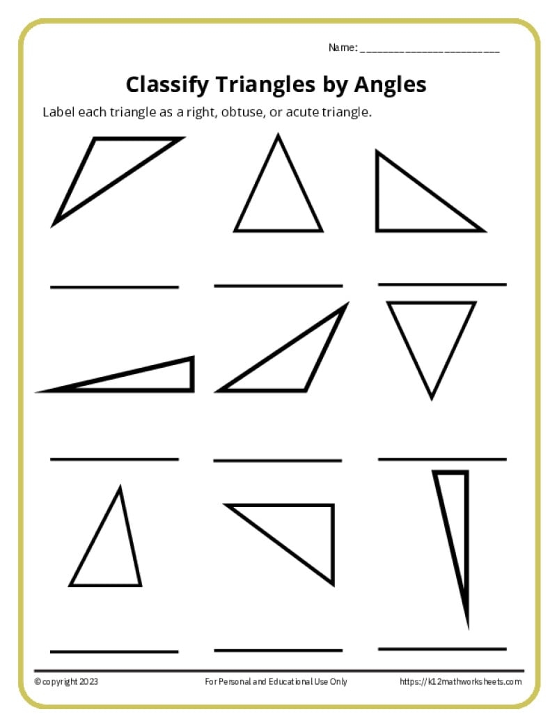 5th Grade Geometry Worksheets
