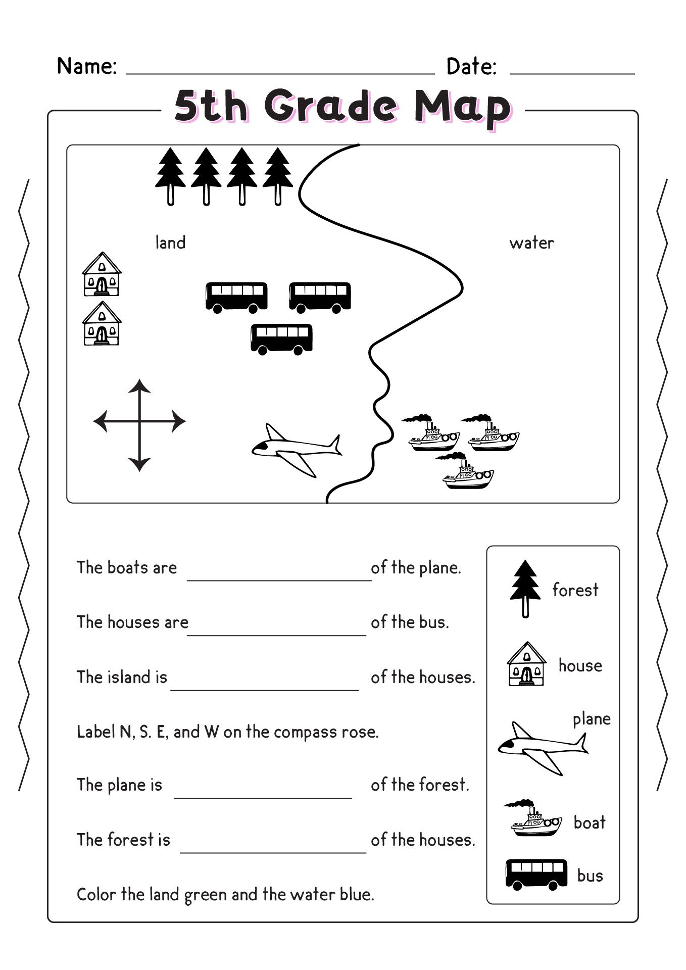 5th grade social studies worksheets