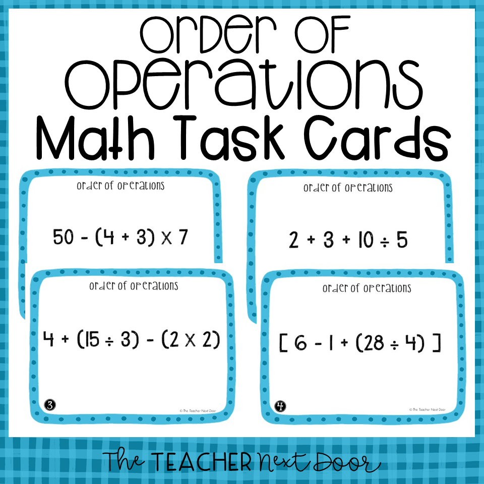 order of operations worksheet 5th grade