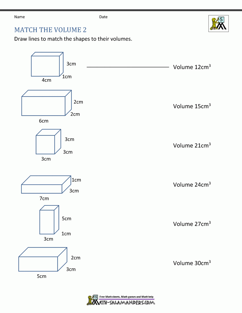 5th Grade Volume Worksheets Worksheets Library