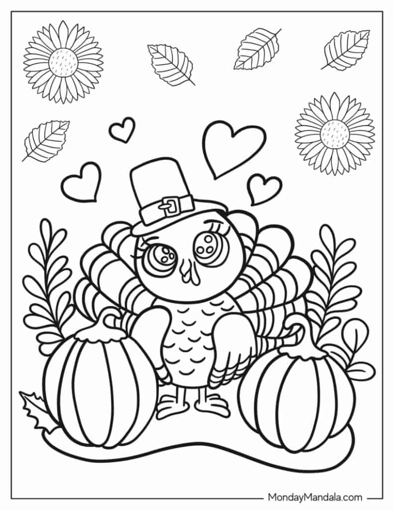 67 Thanksgiving Coloring Pages Free PDF Printables 