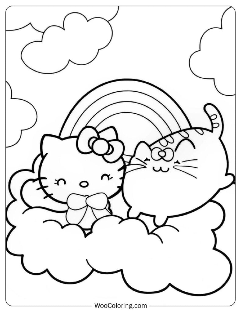 printable hello kitty coloring pages