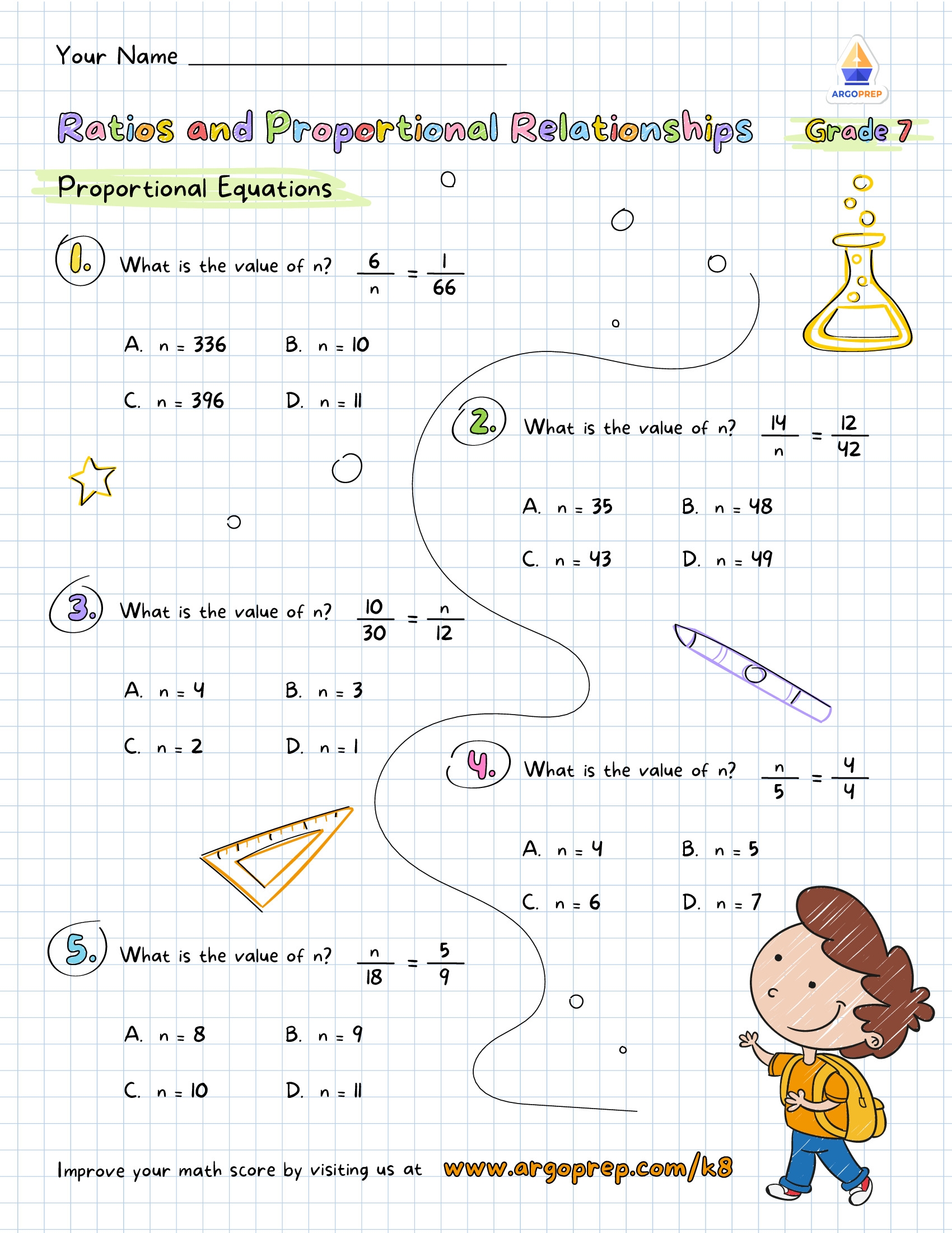 7th grade probability worksheets