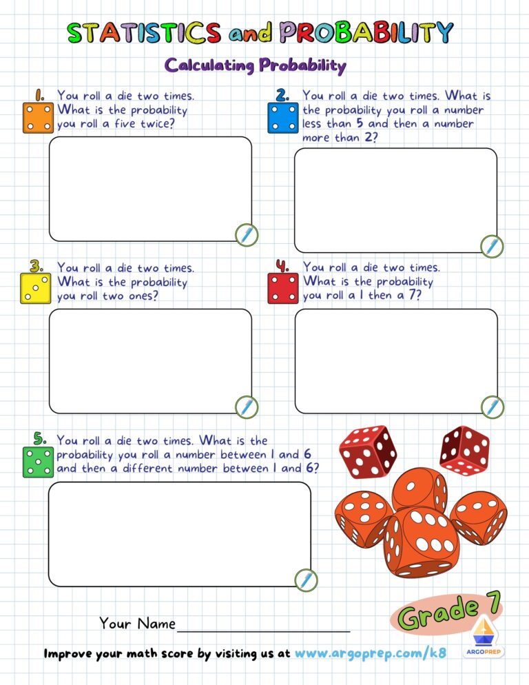 7th Grade Modeling Probability Worksheets For Free ArgoPrep