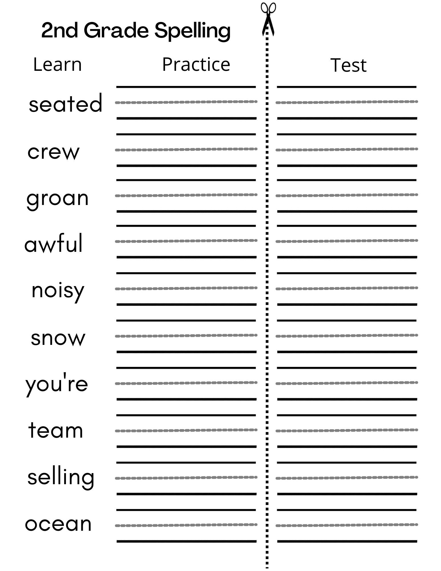 2nd grade worksheets