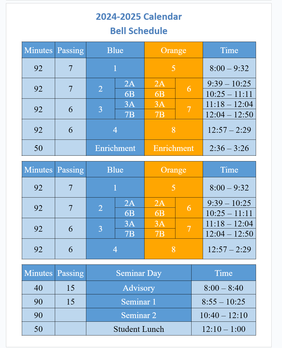 Payton College Prep Calendar 2025-2026