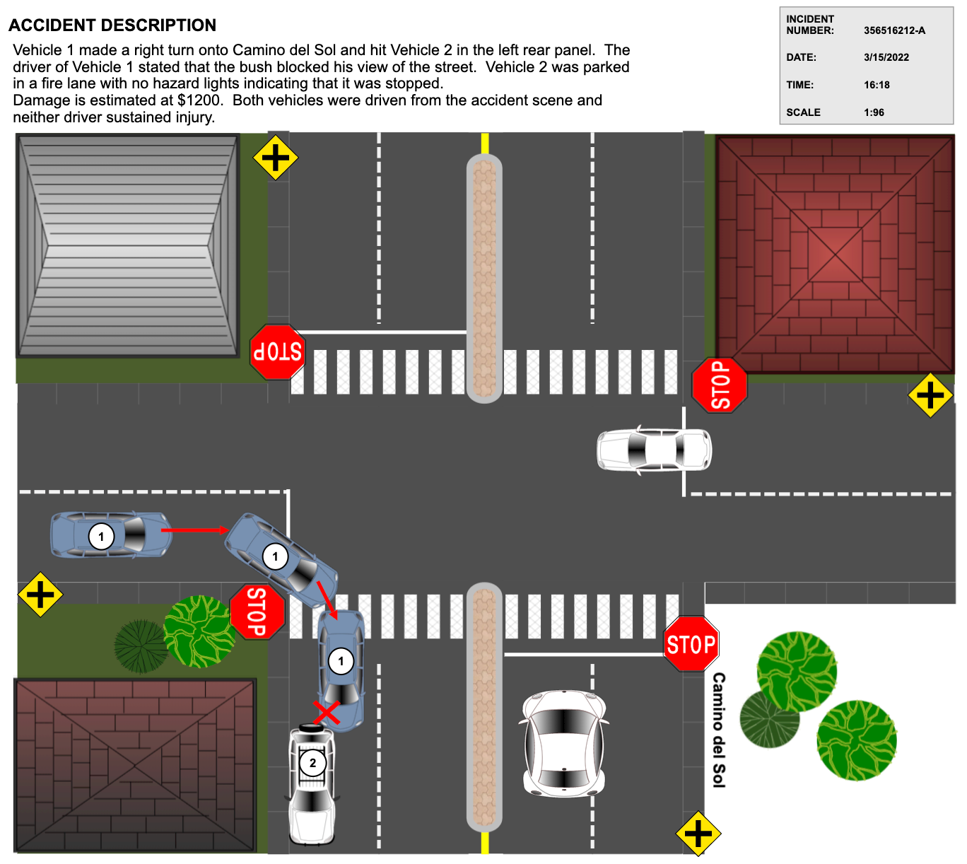 Accident Reconstruction Drawing And Sketch How To Draw Examples And More