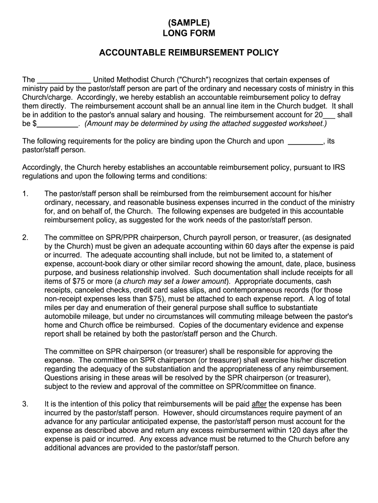 Accountable Plan Template Fill Out Sign Online DocHub