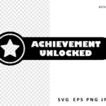 Achievement Unlocked Gaming SVG