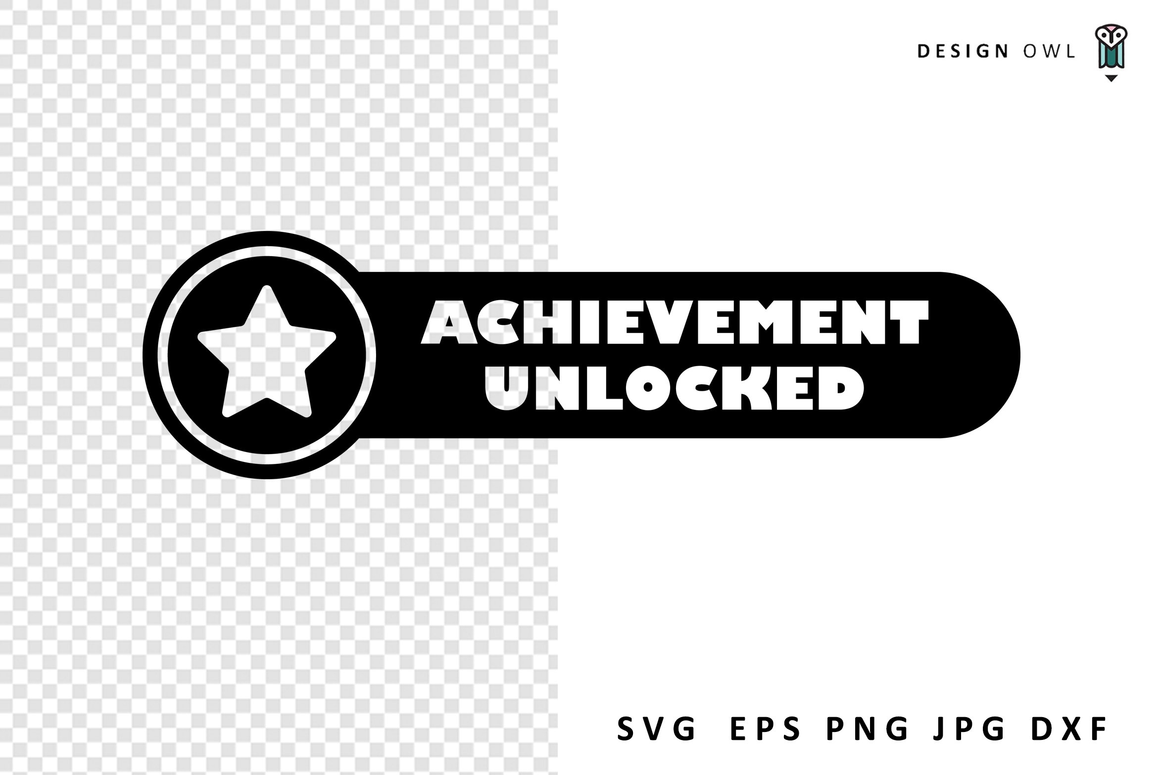 Achievement Unlocked Gaming SVG