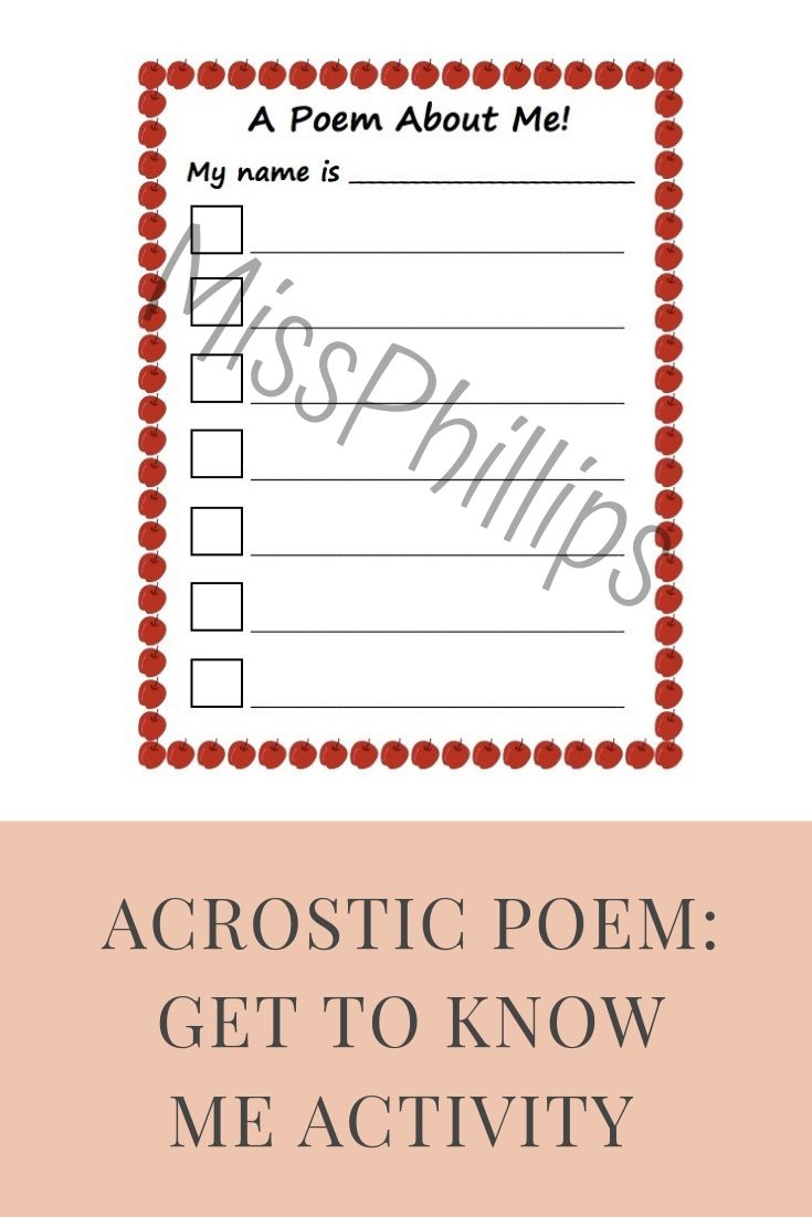 acrostic poem name template
