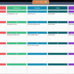 Activity Calendar Template Instant Download
