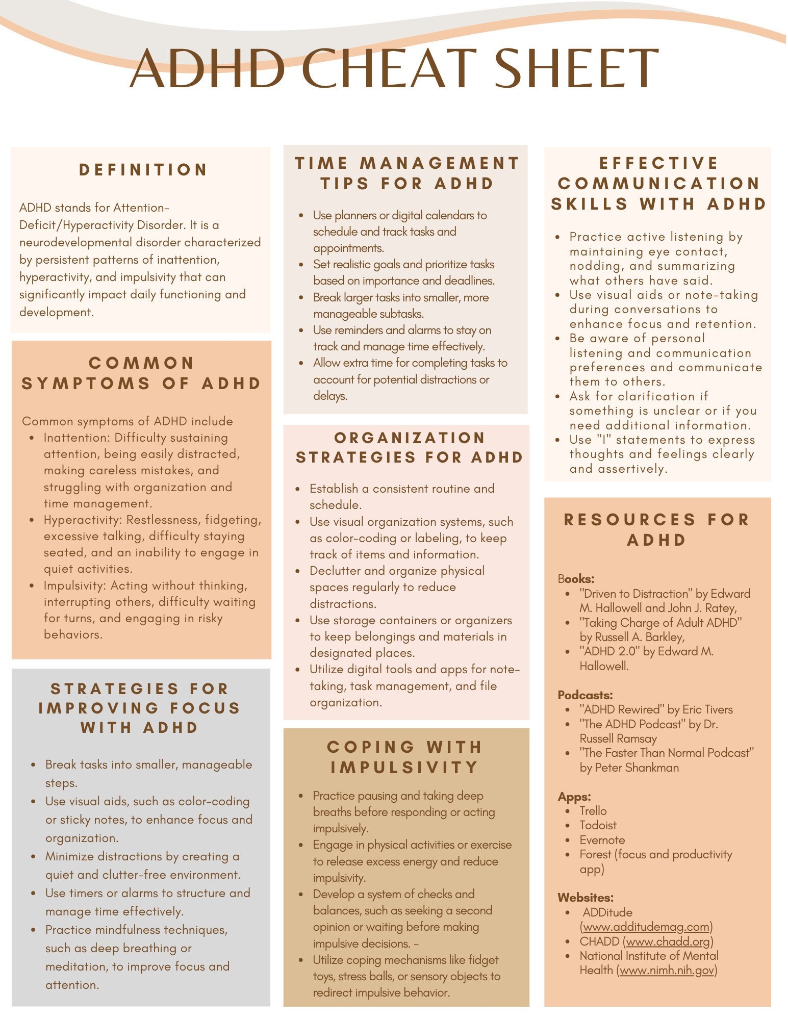 adhd system disorder template